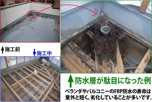 ベランダやバルコニーの防水